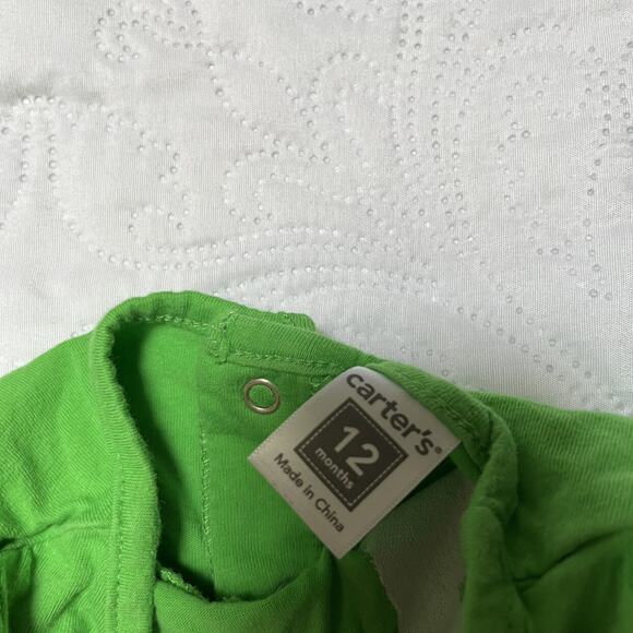 Carter's Long Sleeve Shamrock Shirt Size 12m - Picture 5 of 5